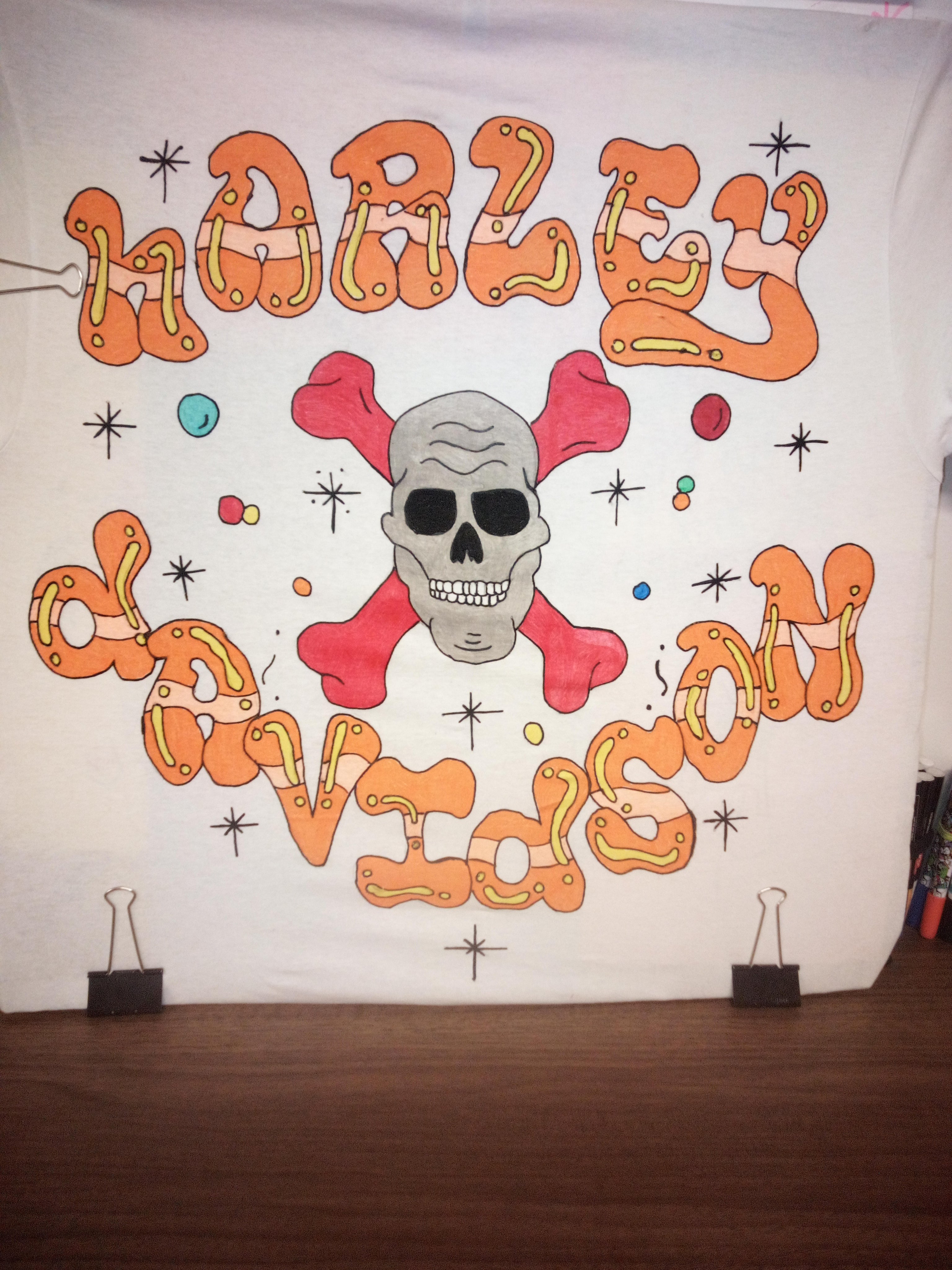 Short sleeve tshirts, and pants with graffiti names